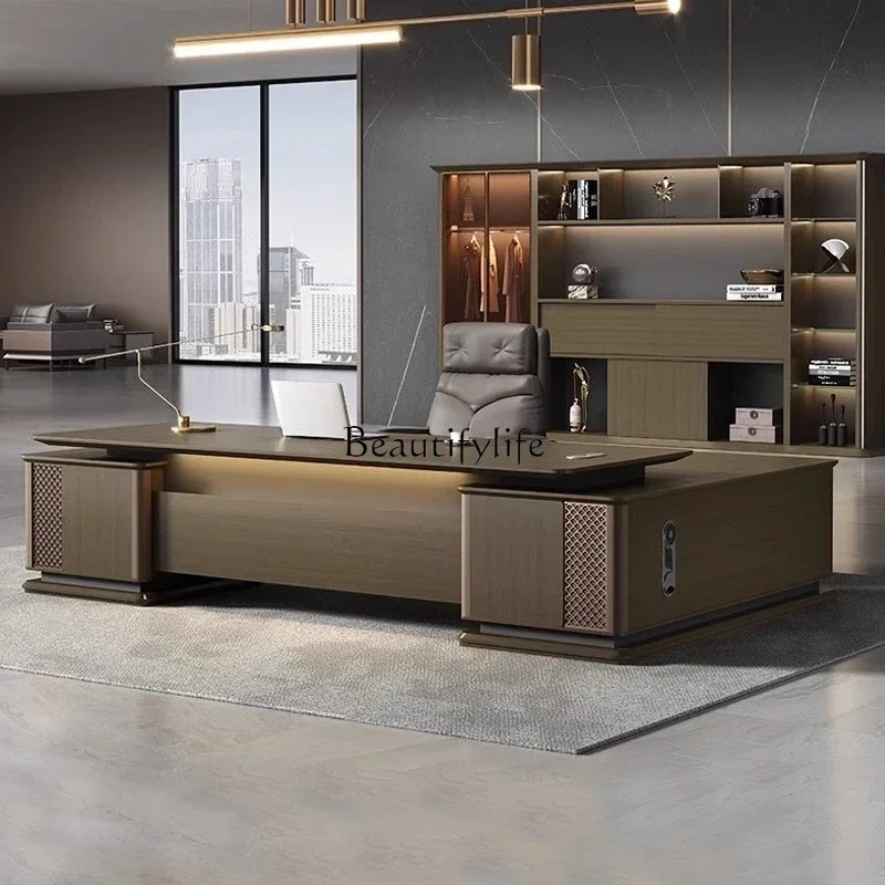 PG45Desk Light Luxury Atmosphere Single Class Desk President Manager Desk