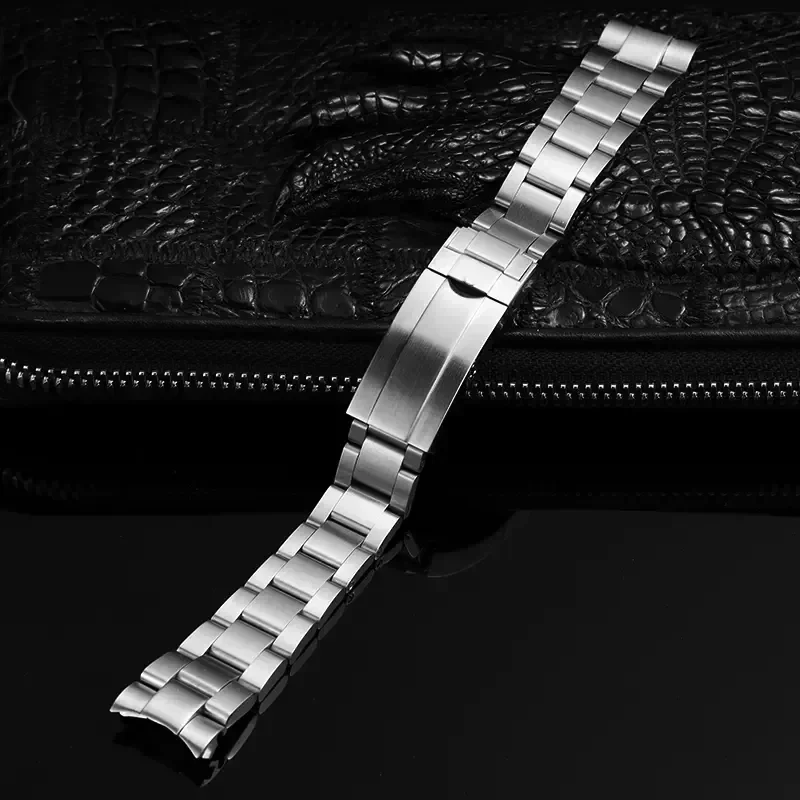 For Rolex SUBMARINER DAYTONA Men Fine-Tuning Pull Button Clasp Strap Watch Accessories Band 904 Stainless Steel Watch Bracelet