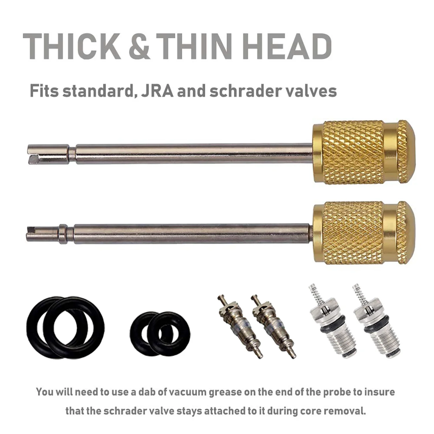 R134a R1234yf Air Conditioning Systems‑Automotive AC Valve Core Remover and Installer Tool Set