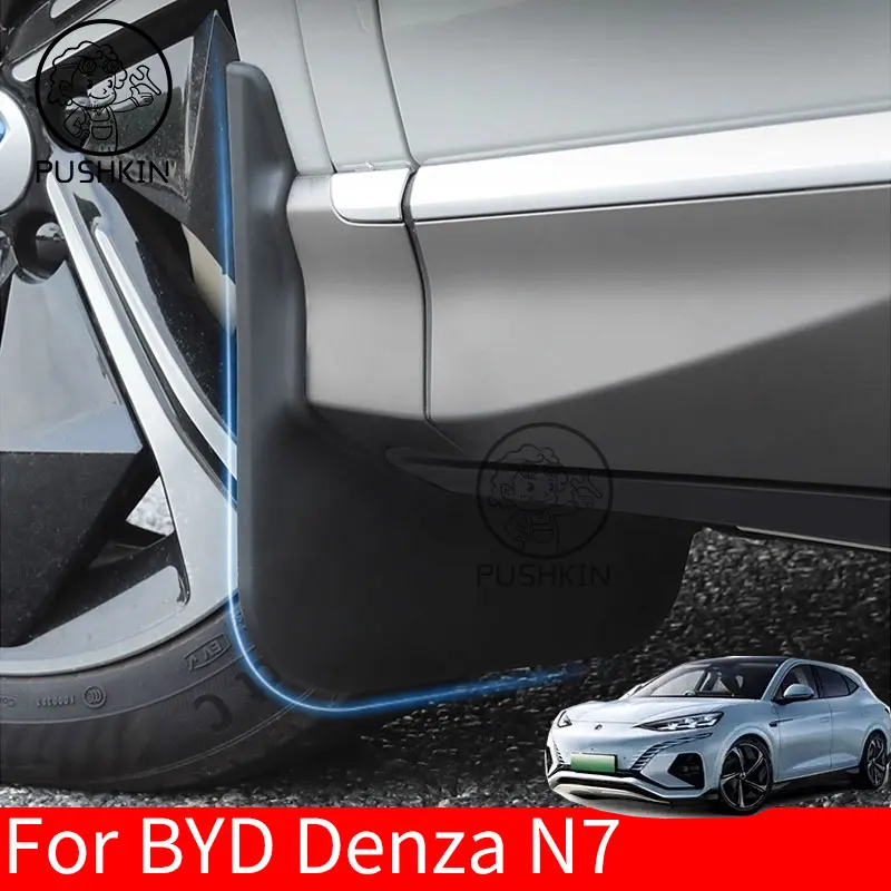 

4pcs For BYD Denza N7 2025 2024 2023 Mud Flaps Guards Front Rear Fender MudFlaps Car Mudguards Styling ABS Auto Accessories