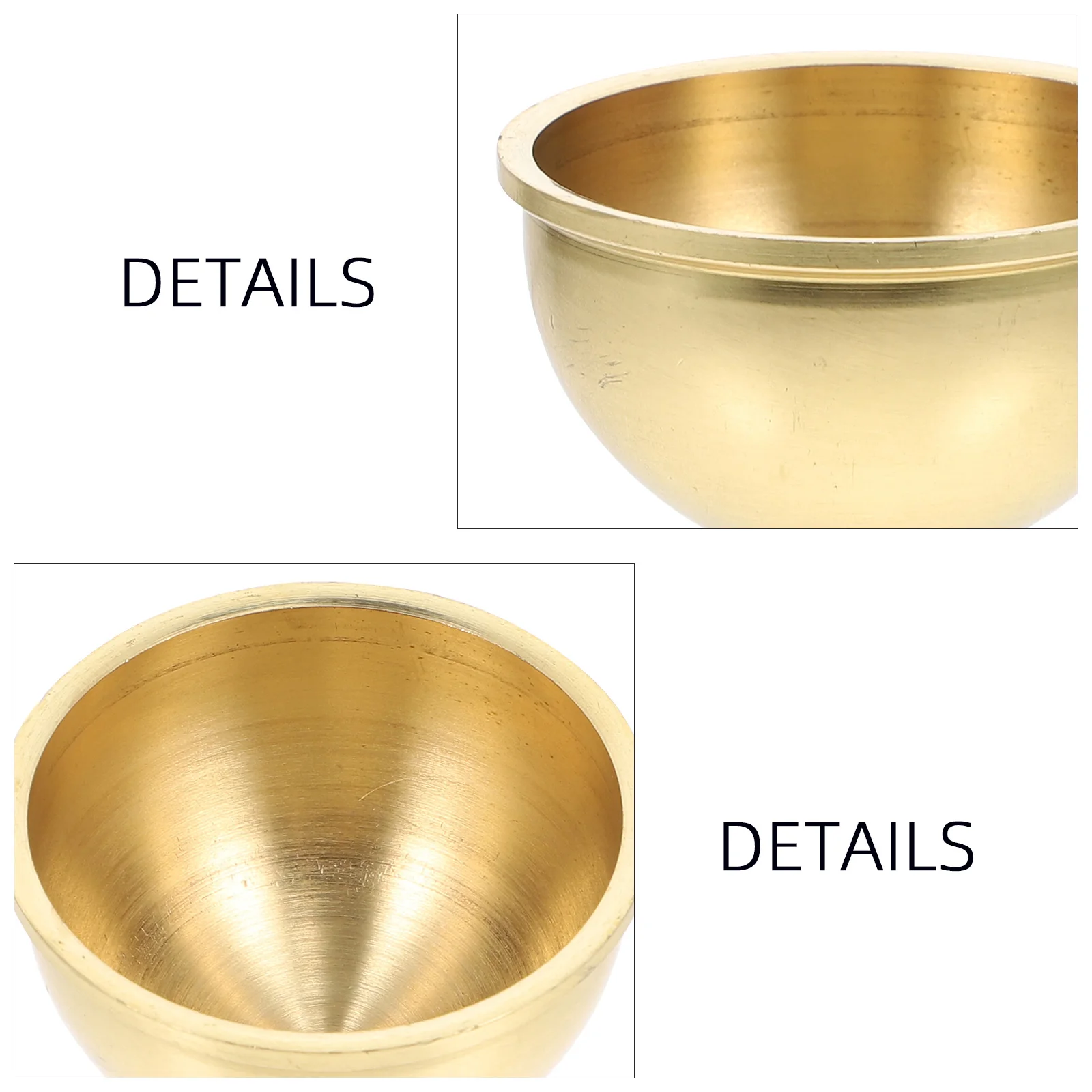 

1pc Copper Holy Water Cup High Quality Environmental Friendly Exquisite Shape Polishing Smooth Surface Anti Aging Compact Stable