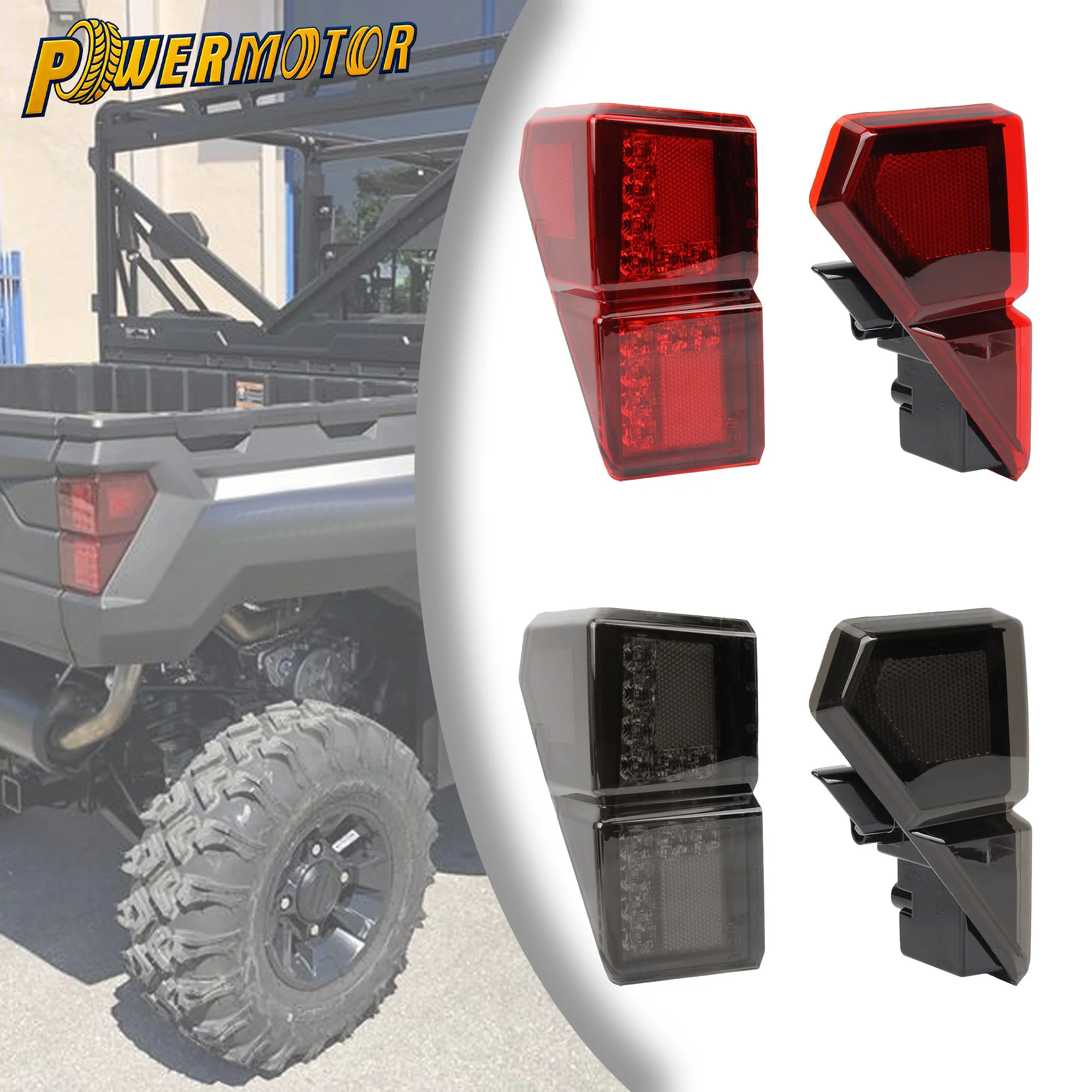 

ATV UTV LED Taillight 12V Tail Light For Polaris Ranger Crew XP 1000 Tail Rear Lemp Brake Stop Turn Signal Lights 2017-2025