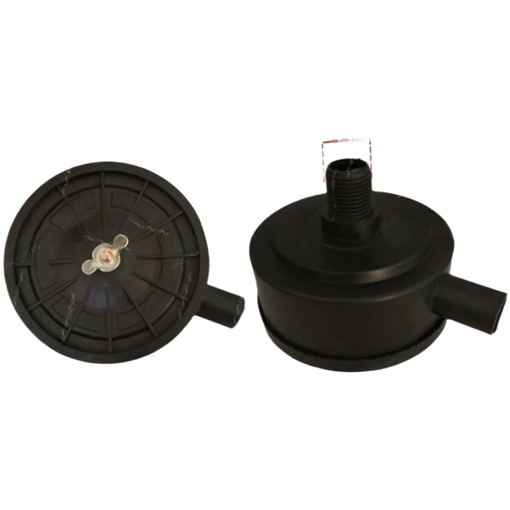 20mm Plastic Iron Shell Air Compressor Muffler Filter Belt Drive Compatible for 0.12 0.17 0.25 0.36 Compressor Models