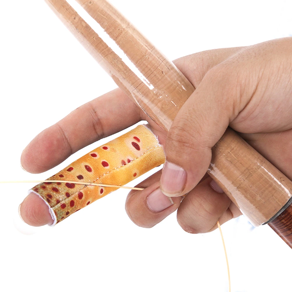 البوليستر الأسماك الجلد نمط الصيد تجريد إصبع واحد الحرس ملحق ملحقات صيد السمك حراس إصبع واحد #5