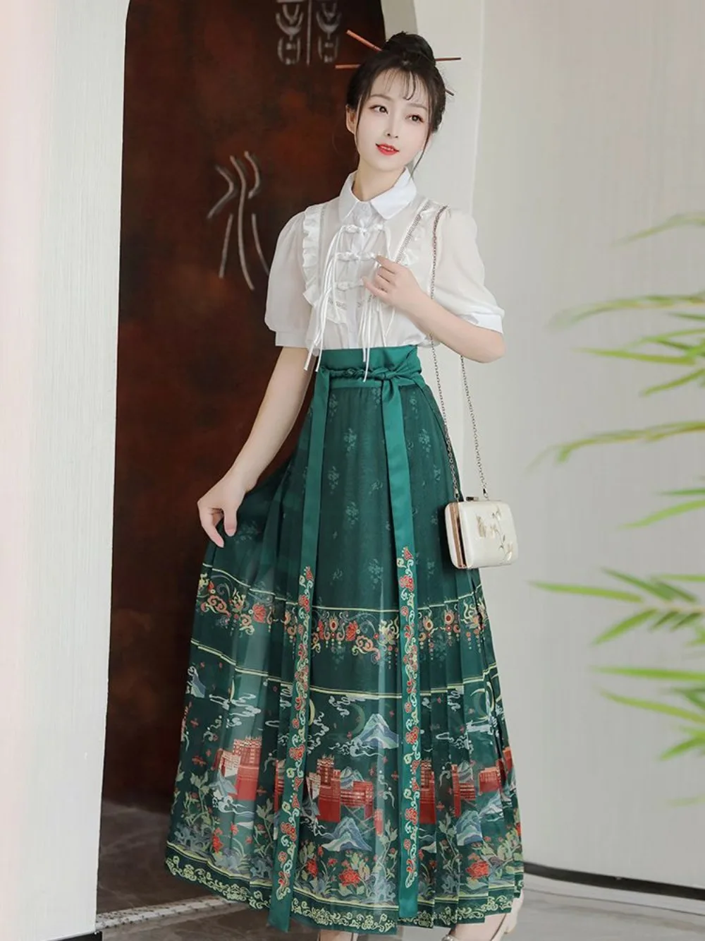 

Новый комплект Hanfu династии Мин - 'Китайская юбка Hanfu Эфирная повседневная одежда Элегантная современная традиционная одежда для женщин