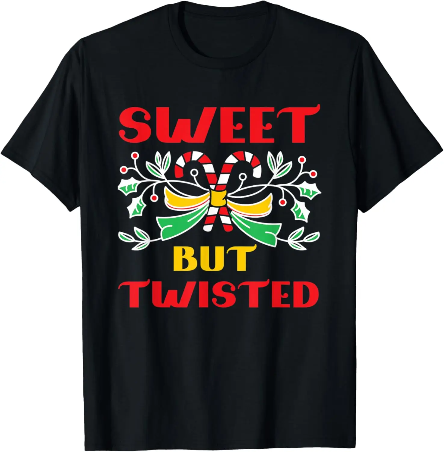 Sweet But Twisted Funny Christmas Candy Lollipop Costume T-Shirt