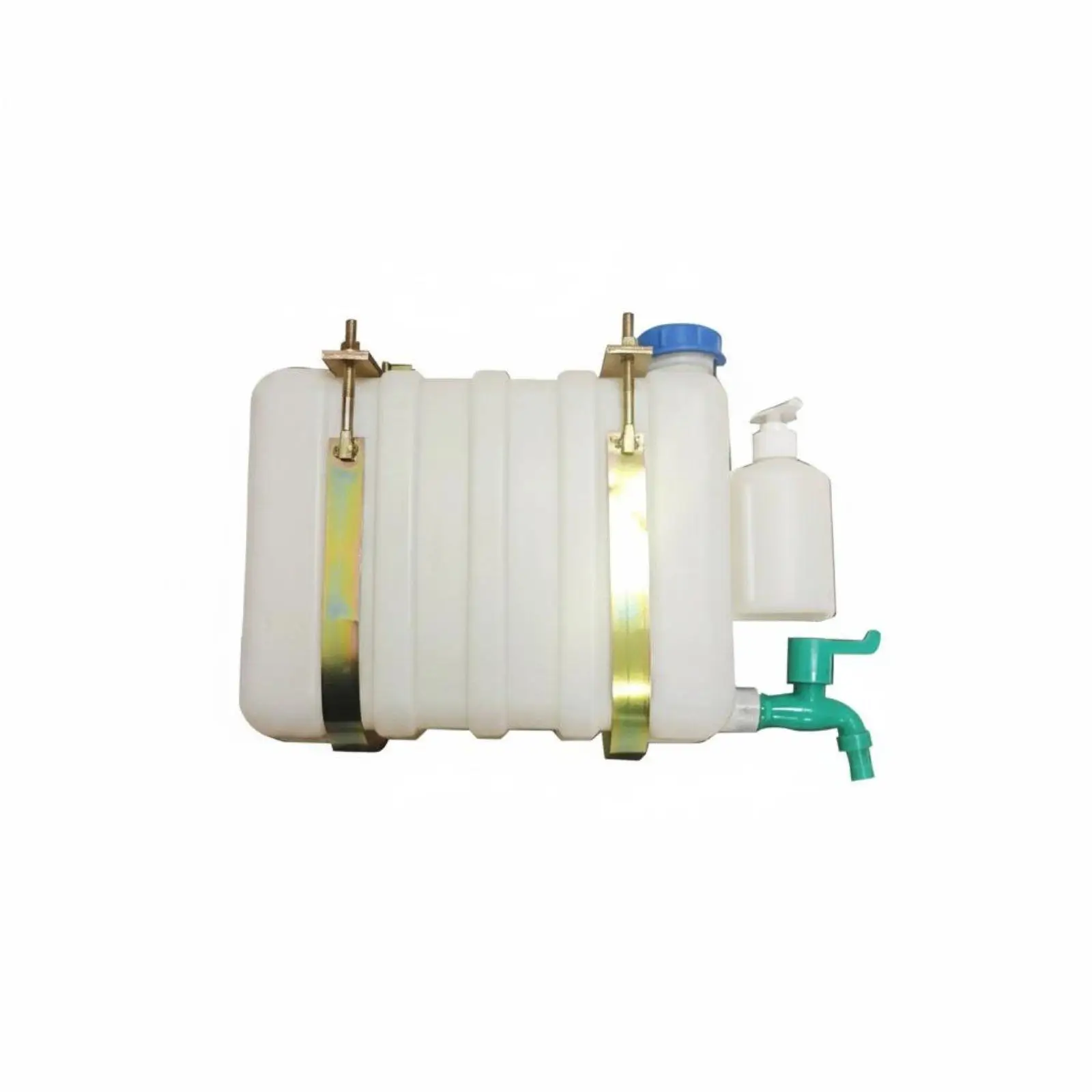 Secure Bracket Vehicle Water Tank with Tap Large Capacity Bucket for Onboard Washing Dump Truck Use
