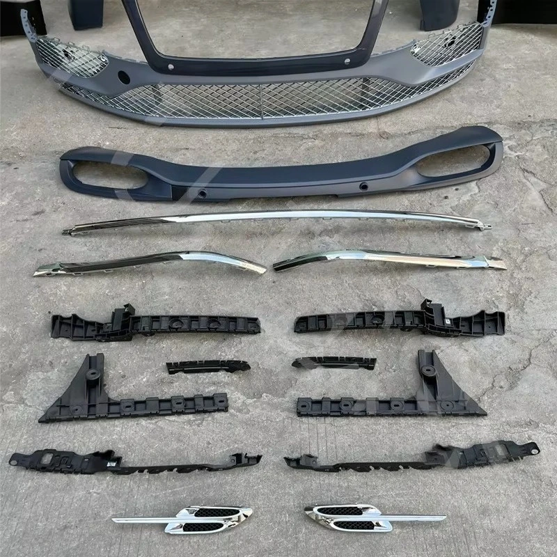 Aluminum Alloy Fender Car Body Kit Complete Assembly Front Bumper Part Conversion Upgrade to 2017 4