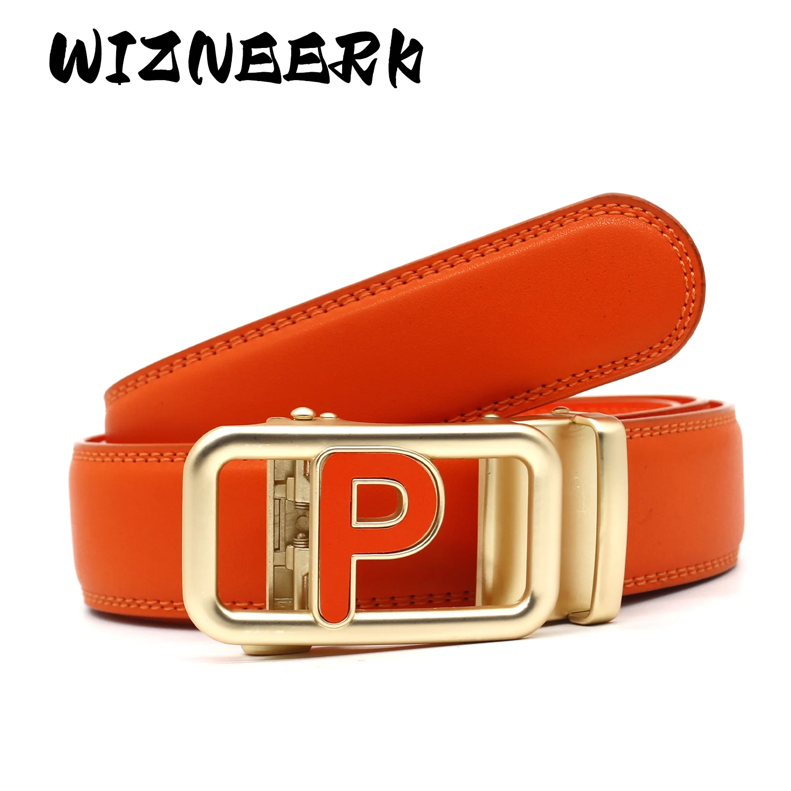 ファッショナブルなレターpバックル、自動バックルデザイン、軽量で日常の旅行やビジネス活動に最適です。