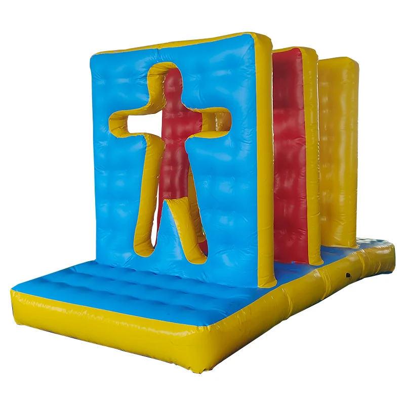 Sports meeting props, inflatable obstacles, four-piece human body wall, game body intelligent expansion training equipment