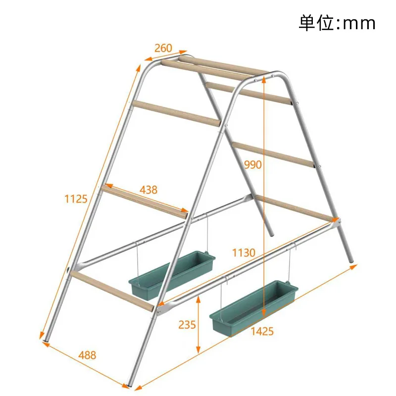 Outdoor breeding ladder chicken climbing frame, chick perch standing chicken climbing frame