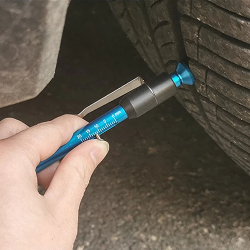 M6CF 2 In 1 Brake Pad Measuring Tool Brake Pad Thickness Gauge Multifunction Car Test