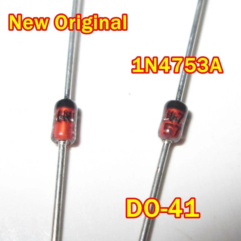 10Pcs to 1000Pcs New Original 1N4753A 1N4753 Do-41 Zener Diodes