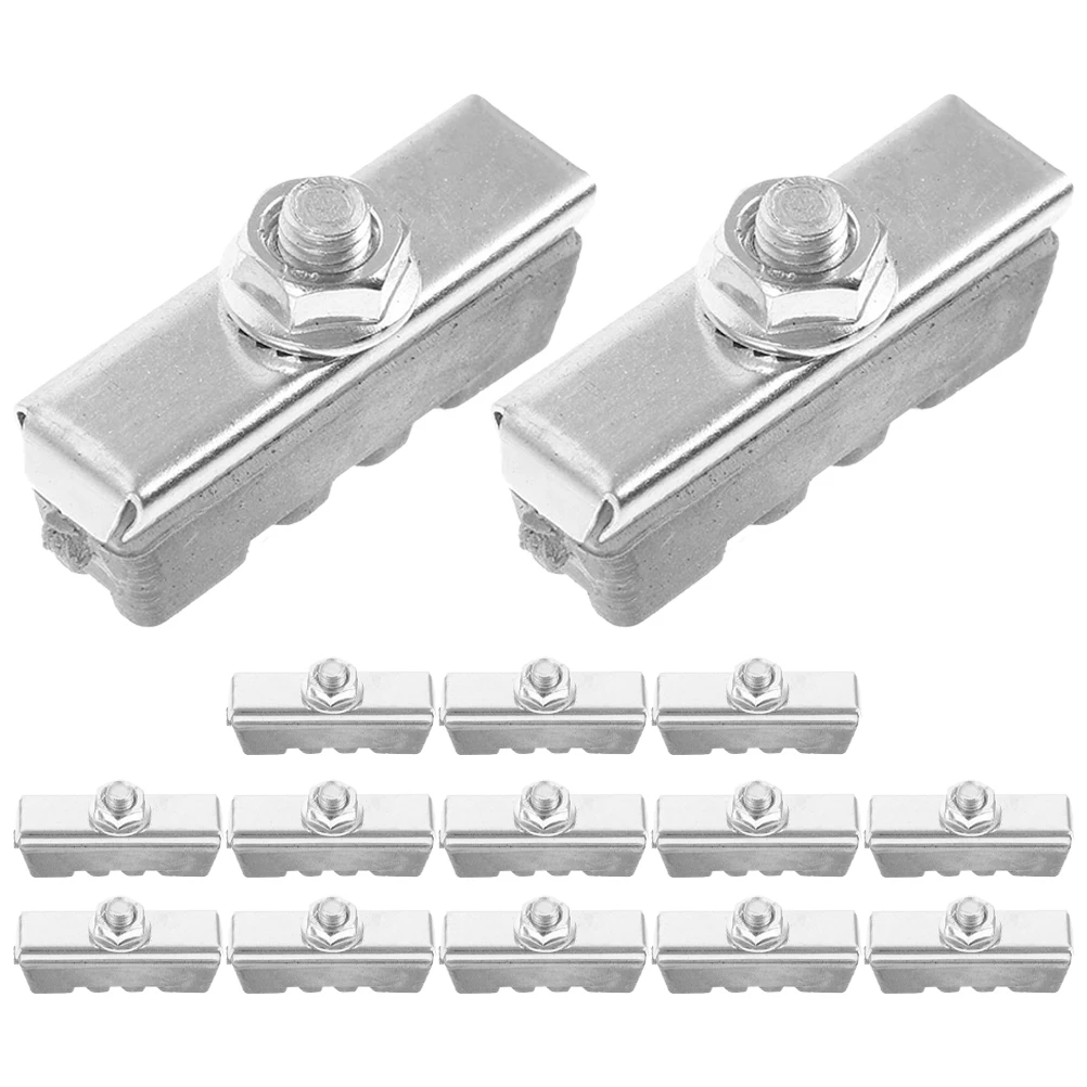 

15 Pcs Bicycle Brake Pads Grey Upgraded Disc Brakes for Bike Mountain Children Bikes Universal Replacement Easy Installation