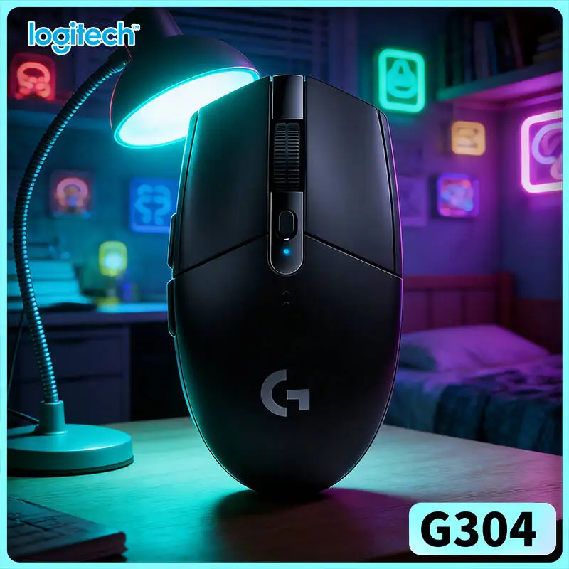 

Беспроводная мышь Logitech G304, сенсор HERO 12000 DPI, LIGHTSPEED, 1 мс, 9 месяцев автономной работы, простое управление, для любителей игр