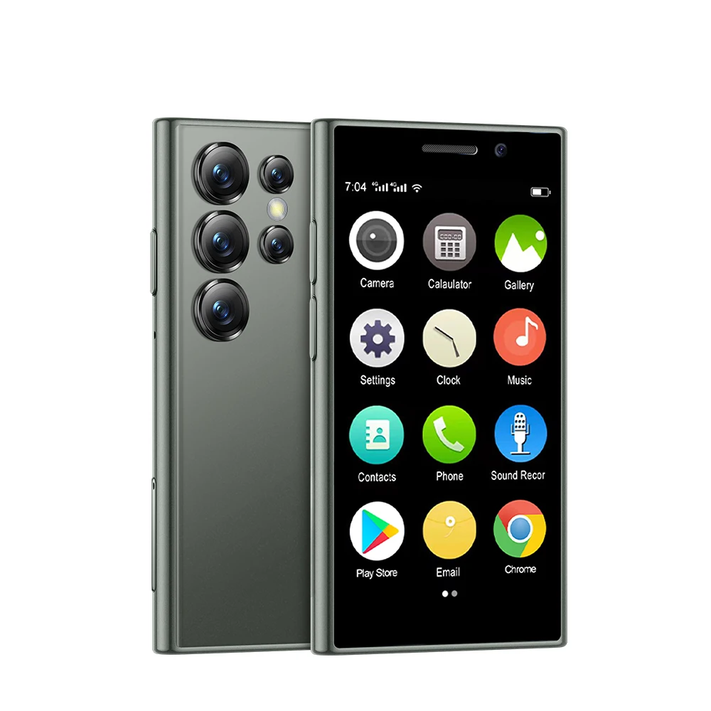 SERVO S24 MINI 4G LTE Smartphone Android-systeem 2 GB + 16 GB Speelwinkel WhatsAPP WiFi Face Unlock 3.0 "Kleine Smart Phones 2 SIM-kaart