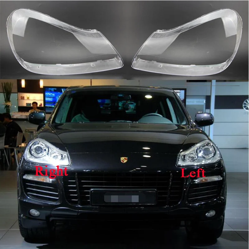 

Car Headlight Shell Lamp Shade Transparent Lens Cover Headlight Cover For-Porsche Cayenne 2008 2009 2010