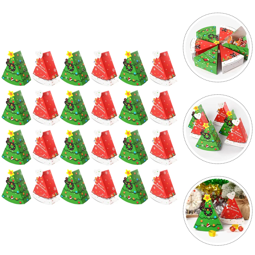 Candy Boxes Christmas Tree Shaped Gift Packaging Goodie Paper Cup Gifts Baskets