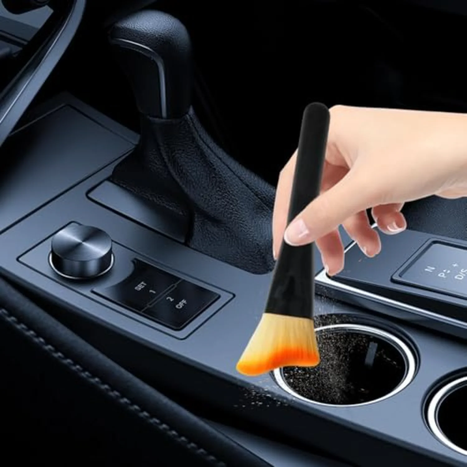 1-10PCS Car Interior Dust Brush Soft Bristle Brushes Air Conditioner Outlet Soft Fur Clean Brushes Crevice Dust Removal Tools