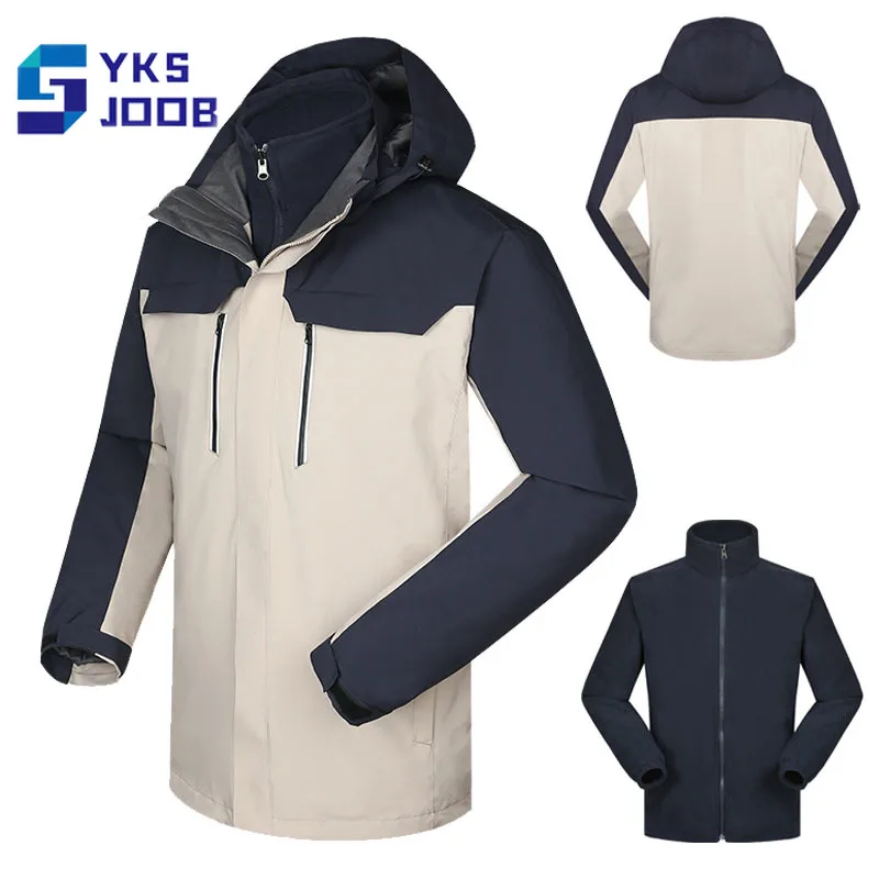 

3in1 Hiking Jacket Unisex Outdoor Waterproof Wear-resisting Camping Clothing Thermal Windproof Climbing Treking Chaquetas Hombre