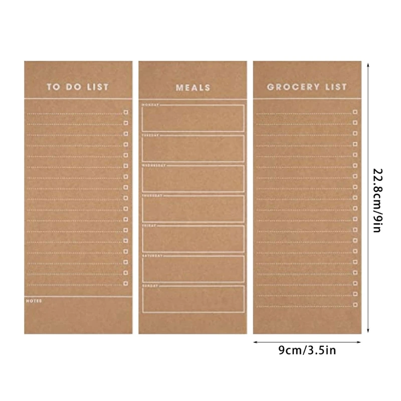 Notepads ตู้เย็น Notepads Writing Pad 50 แผ่น/แผ่นกว้างเรียงราย