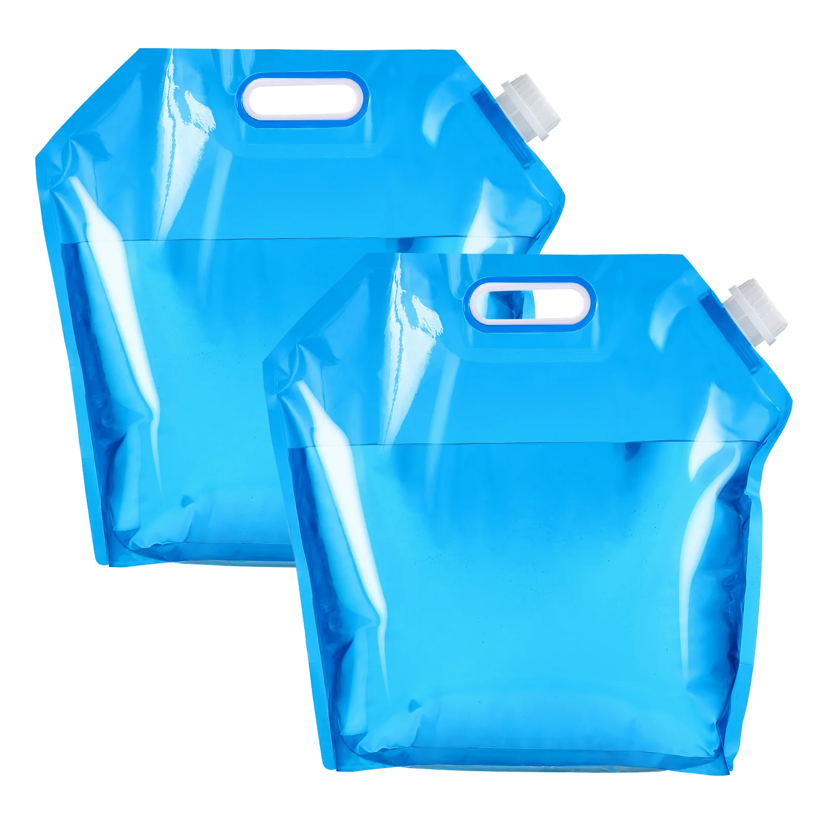 

2 Pcs Outdoor Bucket Foldable Water Bottle Camping Container Collapsible Portable Containers for Storage Bag Hiking Travel Jug