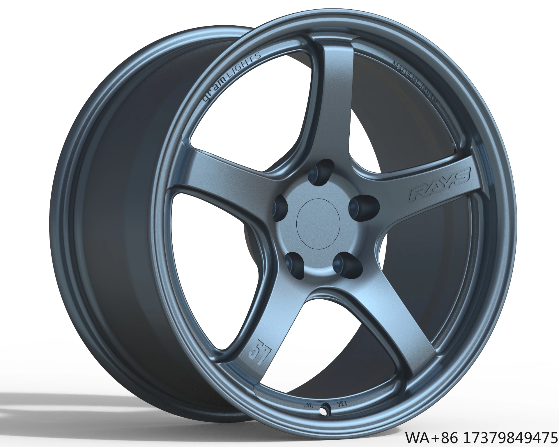 

Custom GPW 5 Spoke 17 18 19 20 Inch 5x120 5x130 Forged Wheel Rim for Nissan 370Z Toyota Subaru