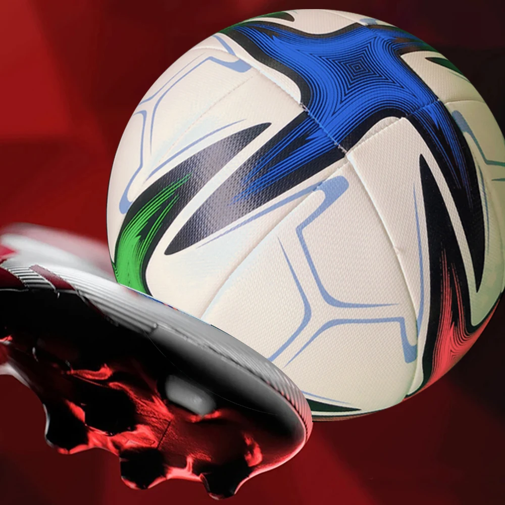 Bola Sepak Ukuran 5 Bahan PU Bola Sepak Standar Berkualitas Tinggi Bola Sepak Resmi Luar Ruangan Ukuran 5 PU