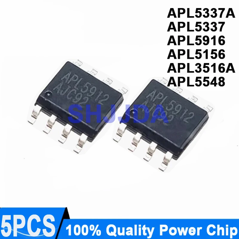(5 piezas) APL5337A APL5337AKAI-TRG APL5916 APL5916KAI-TRG APL5337 APL5156 KAI-TRG APL3516AKI-TRG APL5548 APL5548KC-TRG SOP-8