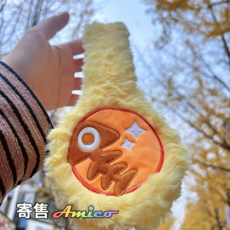 In Stock Splatoon3 Jet Fighter スプラトゥーン Fish Egg Rabbit Hair Warm Earmuffs Winter Warmer Windproof Gift for Girlfriend