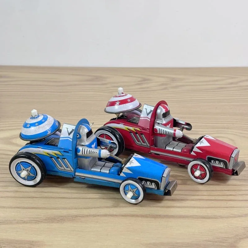 Zbierz Zabytkową Nakręcankę Lalkę Model Zabytkowa Zabawka Prezent Metalowa Puszka F1 Kierowcy Wyścigowi Samochody Sportowe Nakręcana Zabawka