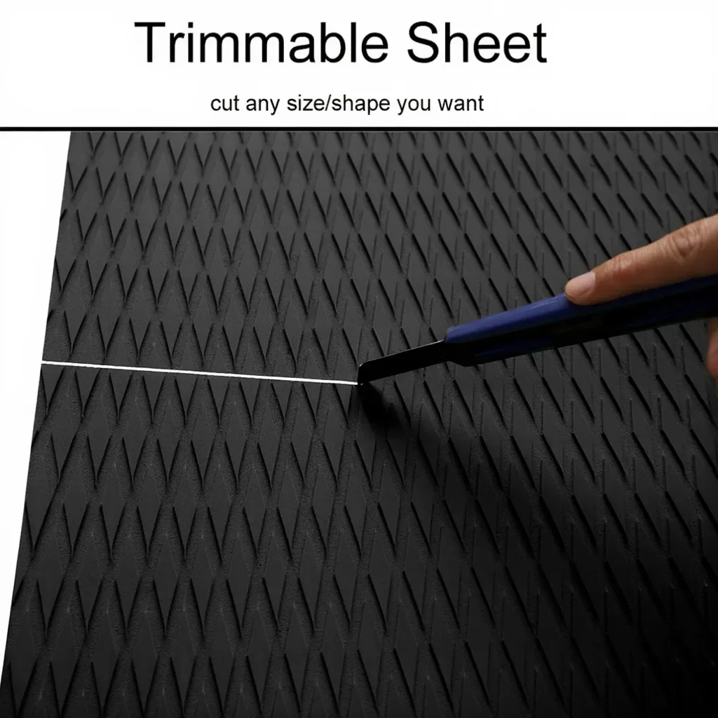 2400 × 450 × 5 مللي متر الماس إيفا رغوة وسادة تثبيت سوب عدم الانزلاق مركبة بحرية سطح السفينة الأرضيات ورقة ذاتية اللصق يخت كاياك جت سكي حصيرة #3