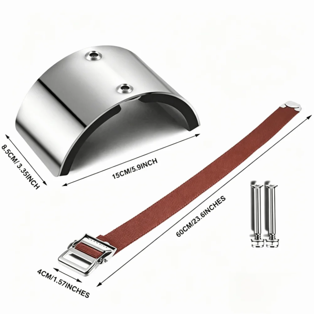 Silver Stilts Strap Kit Alloy + Nylon Belt length 60cm Adjustable Stilt Accessory Stage Performance Stilt Fitting