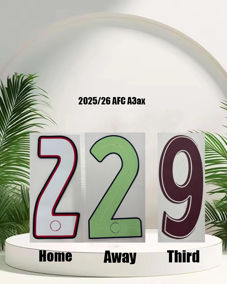 

2025/26 AFC A3ax name sets 39GODTS name and number top AAAA quality iron on Customize nameset 2026