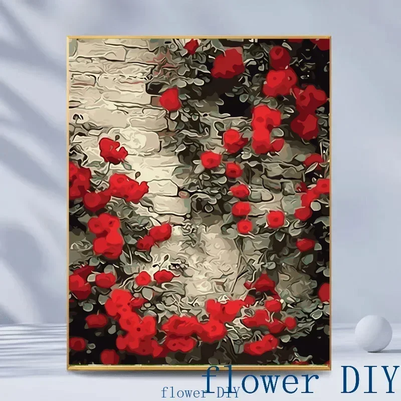 

Цветок, искусственная цифровая картина маслом, наполнение ночной сцены Луны, подходит для взрослых, ручная роспись, костюм ручной работы 2