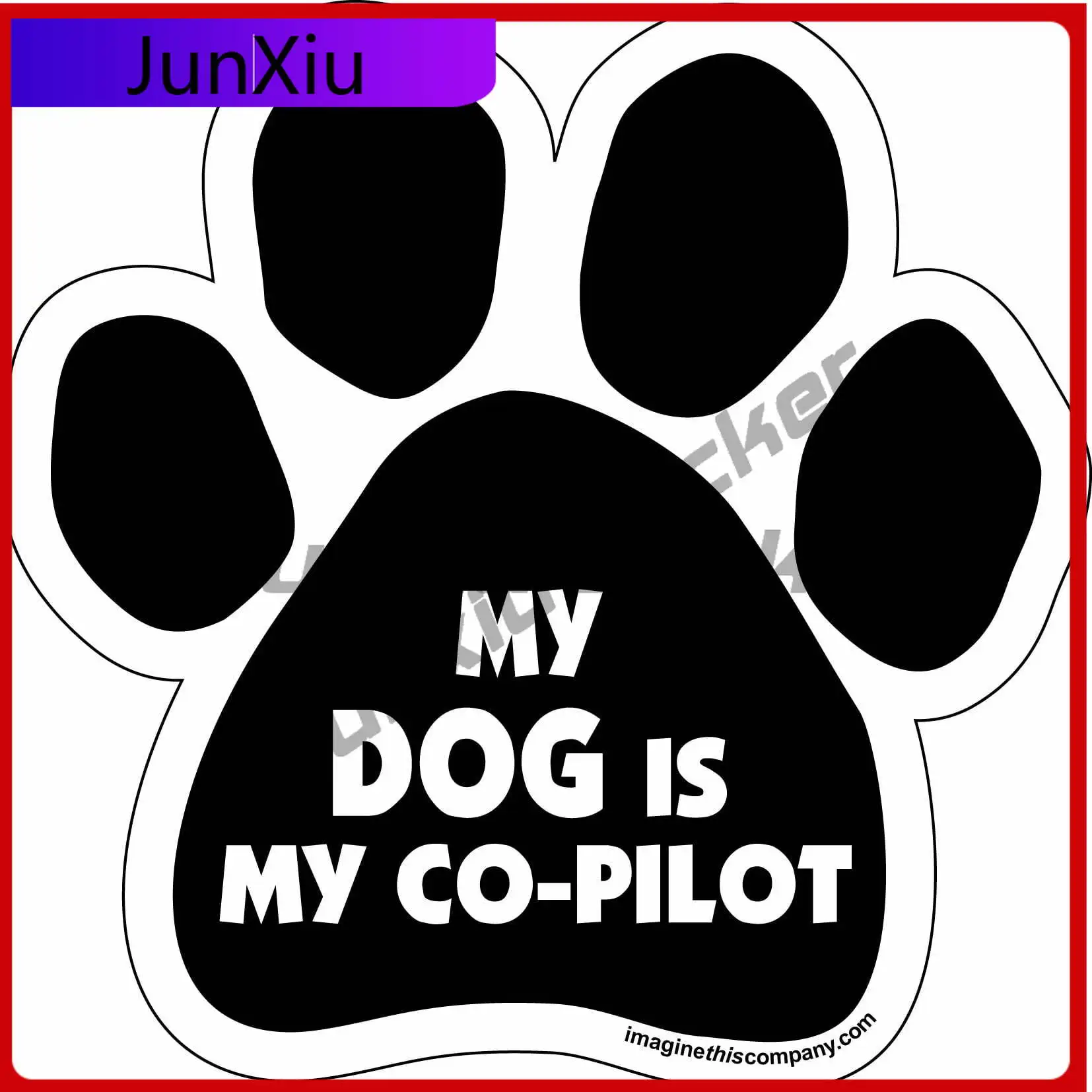 

Imagine This Paw , Retro Car Laptop Camper Van Bumper Motor Home Vinyl Decal Gift Funny Cute Cool Cute Trendy Cute Cool Unique