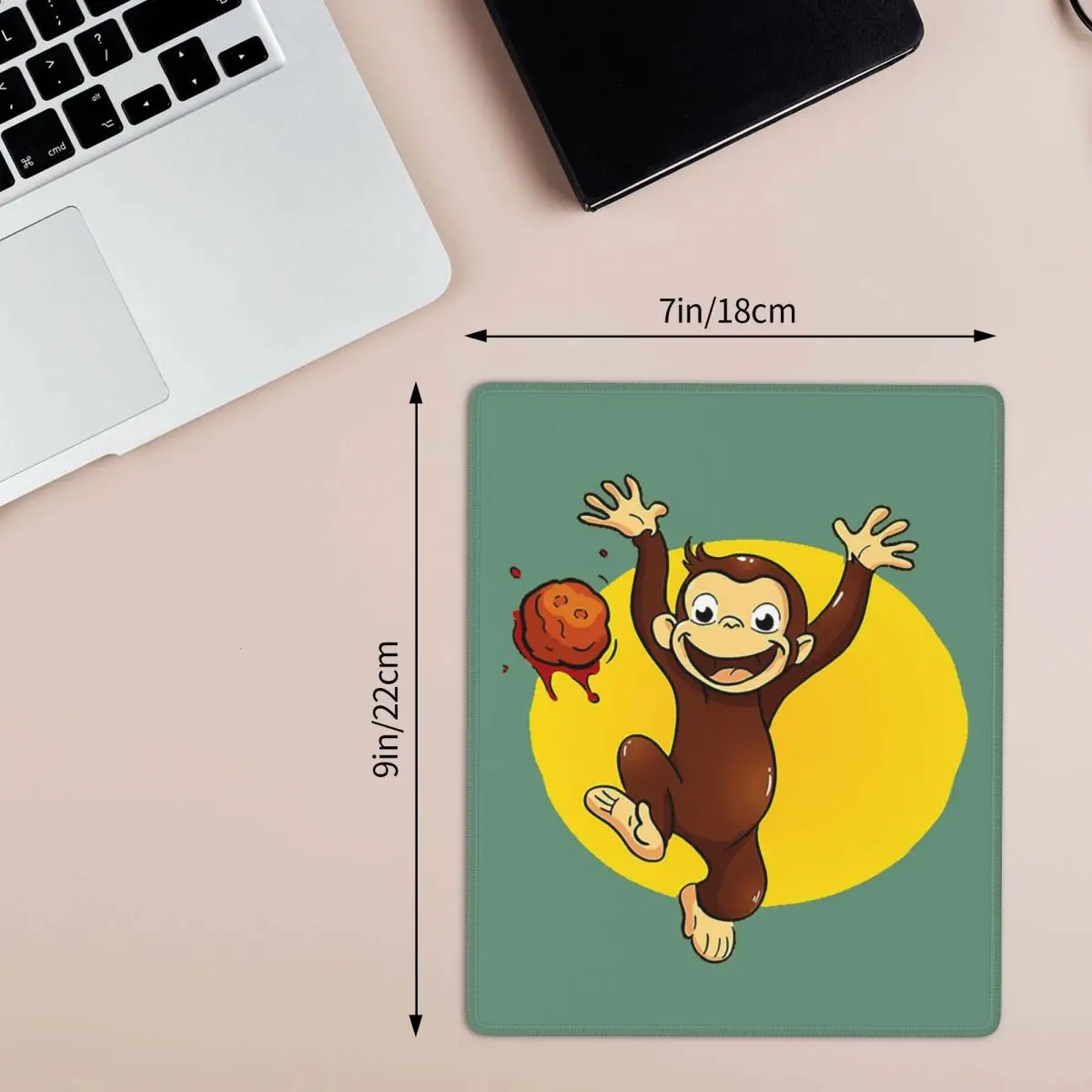 Curious George Monkey Happynes Mouse Pad Computer Keyboard Mouse Mat Gamer PC Laptop Desk Mat Office Accessories