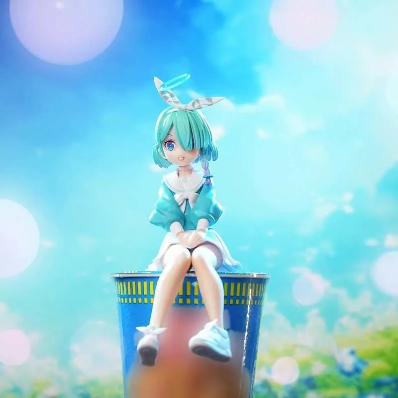 

Cute Anime Sailor Girl Arona Sitting Posture Figurine Model Toy For Collectors And Fans Of Japanese Animation