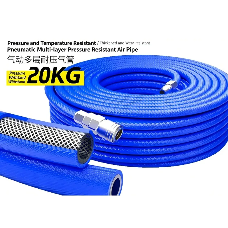 8MM /10MM /12mm PU Pneumatic Hose High Pressure Inner Wall with Fiber Inflatable Tube Transfer Air Compressor