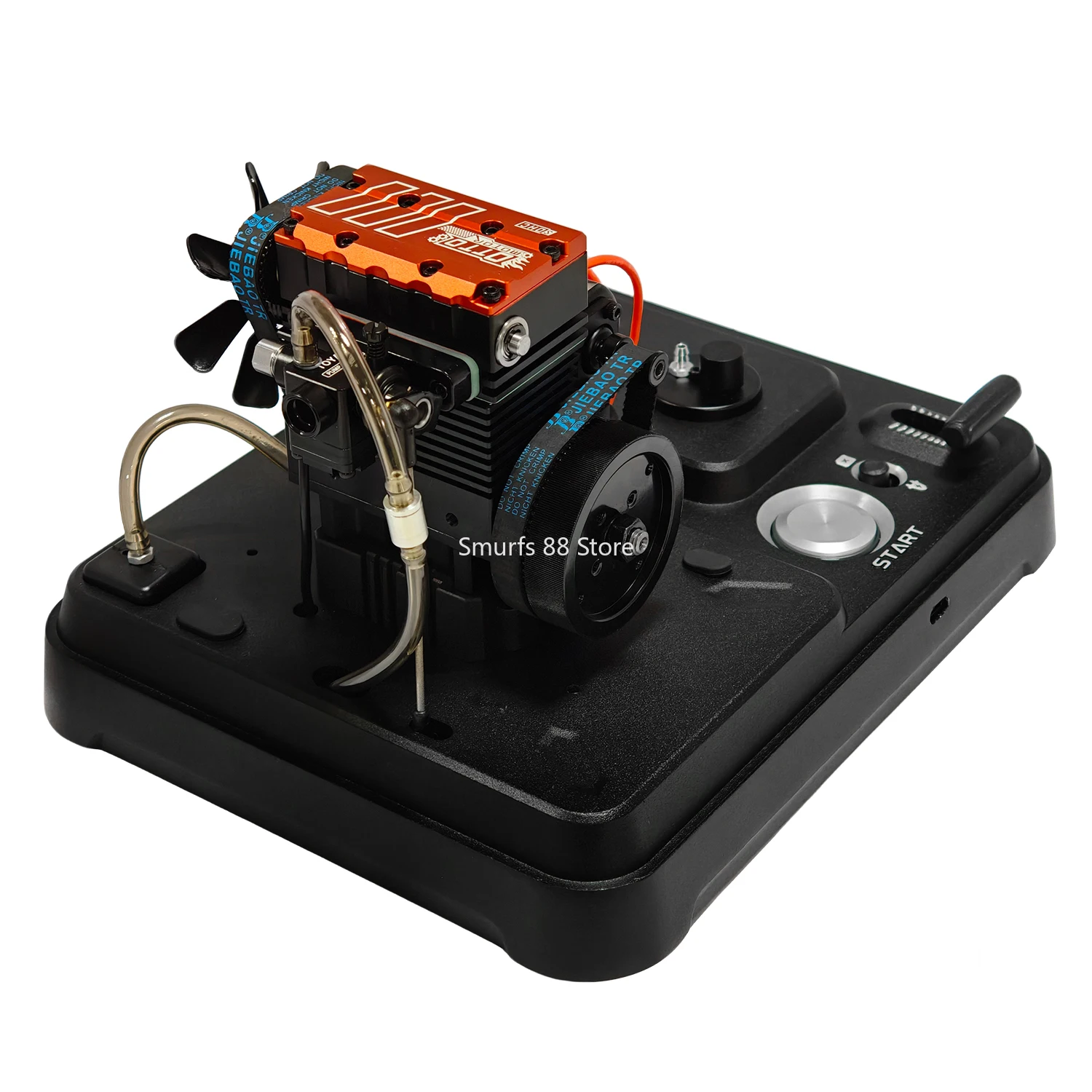 

TOYAN FS L200AC Модель двухцилиндрового двигателя Готовый продукт Металлический 4-тактный нитро-модель двигателя внутреннего сгорания с базовыми игрушками