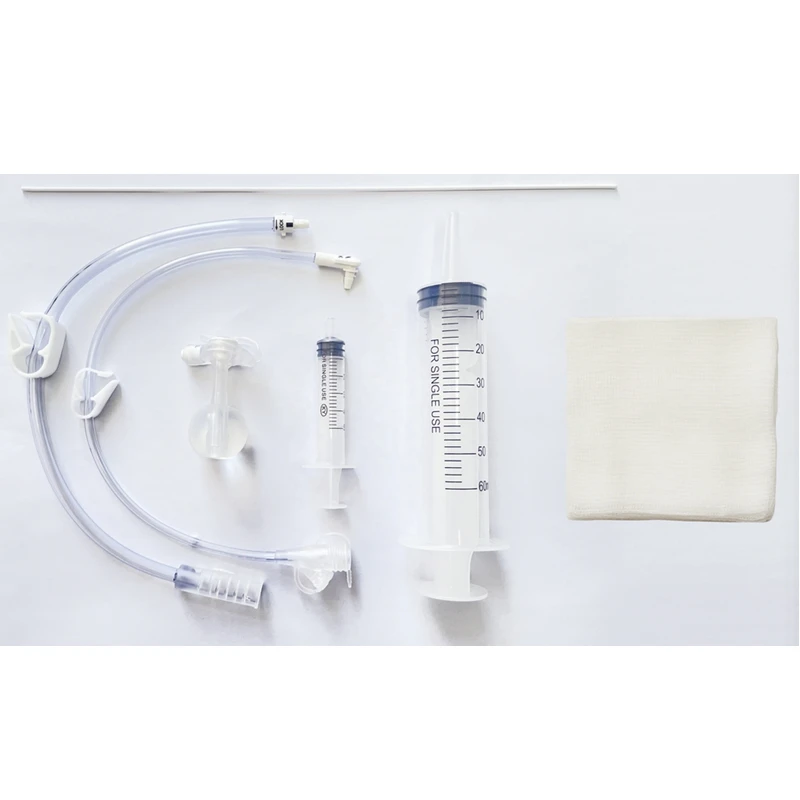 Low profile Button Type Gastrostomy tube Kit for replacement gastrostomy tube