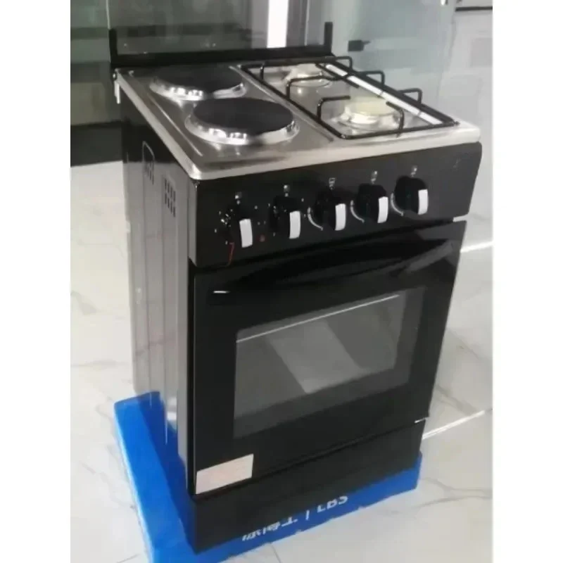 Estufa de Gas y Eléctrica Integrada Multifuncional con Horno Grande y Bandeja para Hornear, Precio de Fábrica