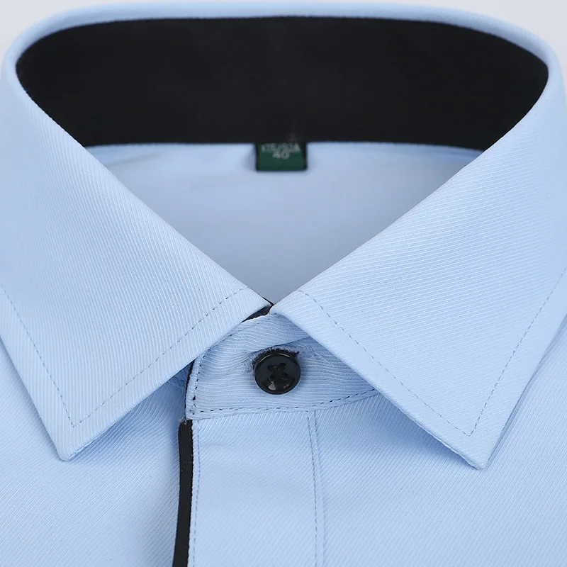 5XL 6XL 7XL 8XL large size Twill / Pure Color Thin Half Sleeve White Shirt Men Short Sleeves Fit Formal Male Social Shirts