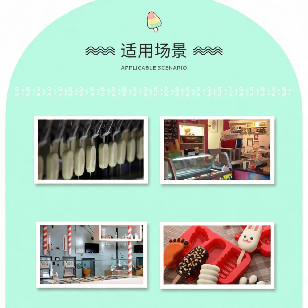 Disposable Wooden Utensils Long Handle Spoons For Dessert Cake Ice Cream Party Supplies Natural Biodegradable Birch Wood