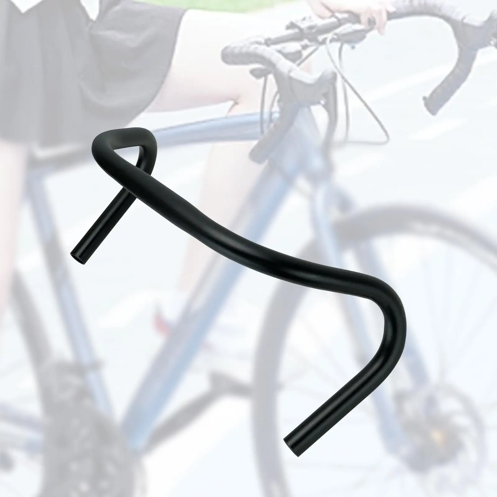 Mountain Bike Handlebar Cycling MTB Bent Bar Bike Riser Handlebar Replacement Easy to Install Comfortable Grip Repair Component