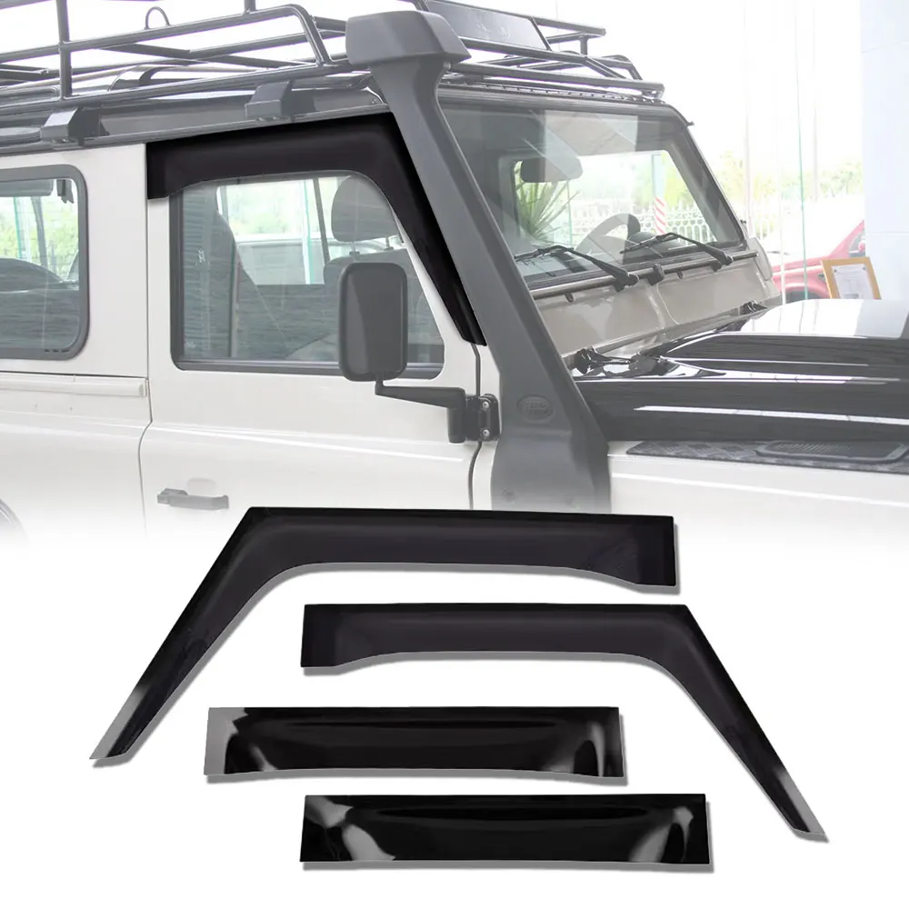 

Car Rain Shield For Old Land Rover Defender Window Visors Car Window Deflectors Wind Deflector Sun Guard Rain Vent Cover