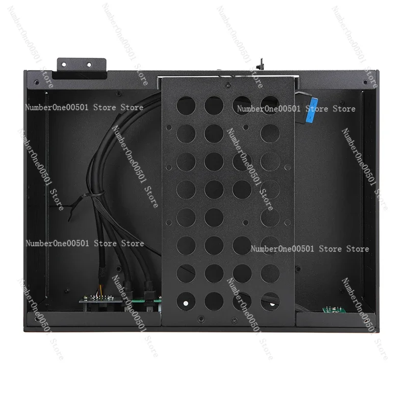 A02 Aluminum Mini ITX Case for HTPC Desktop Small Form Factor Low Profile GPU Space Saving Computer Chassis