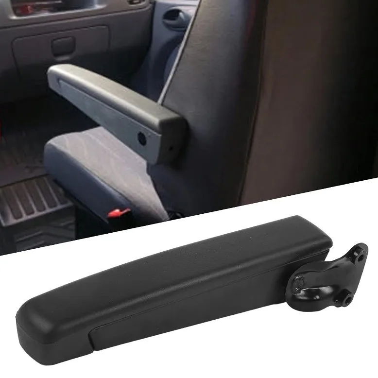 

Car Armrest Replacement For RV Truck Adjustable Angle Seat Armrest Shockproof PU Sponge Black Car Right/Left Armrest Parts