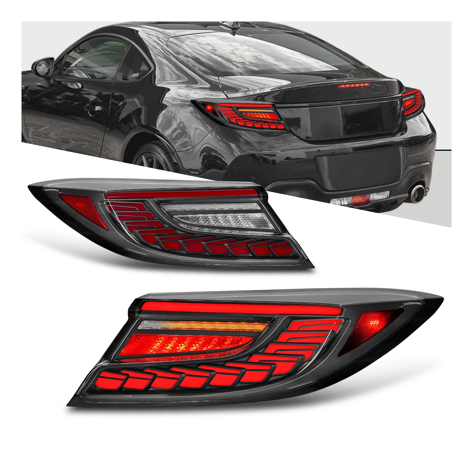 for full LED taillight taillamp with dynamic turn signal for TOYOTA GR 86 GR86 SUBARU BRZ tail lamp tail light 2021-2023