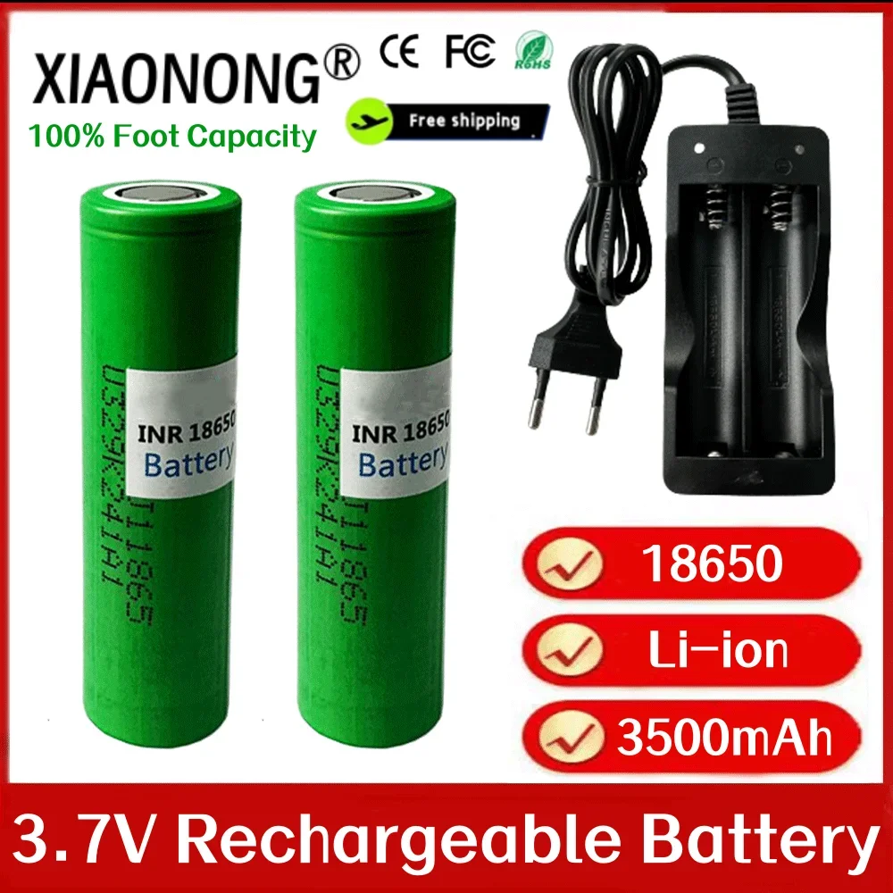 3.7v 3500mah INR18650 MJ1 Rechargeable Lithium Battery, Suitable for Mobile Power Banks, Flashlights, and Electronic Cigarettes